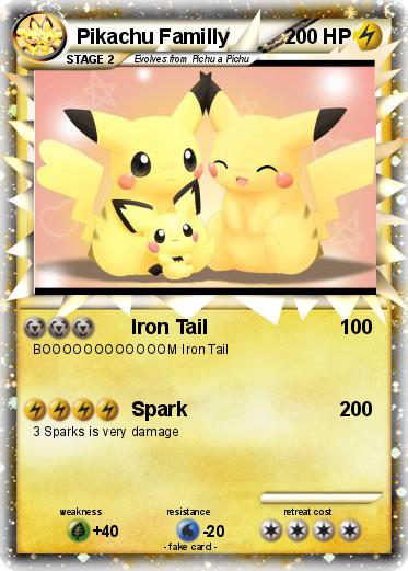 Pokemon Pikachu Familly