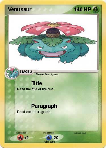 Pokemon Venusaur