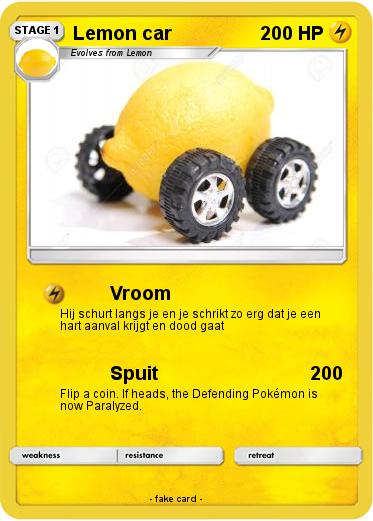 Pokemon Lemon car