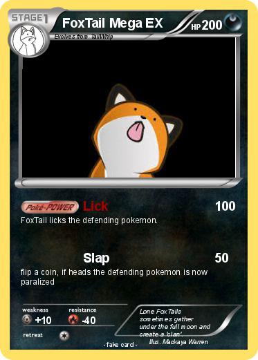 Pokemon FoxTail Mega EX