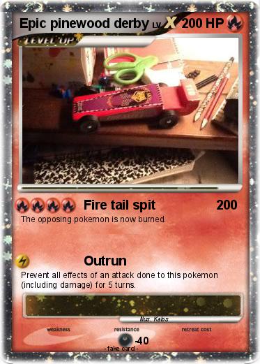 Pokemon Epic pinewood derby