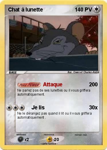 Pokemon Chat à lunette