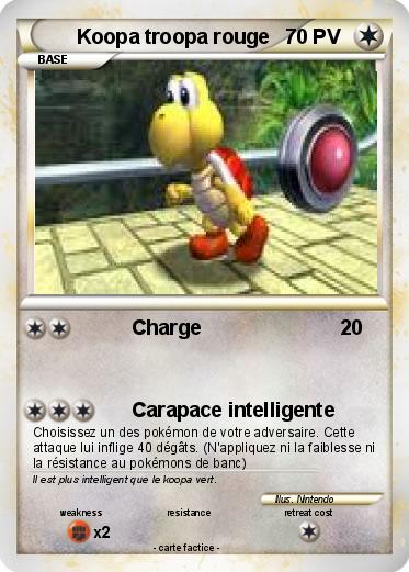Pokemon Koopa troopa rouge