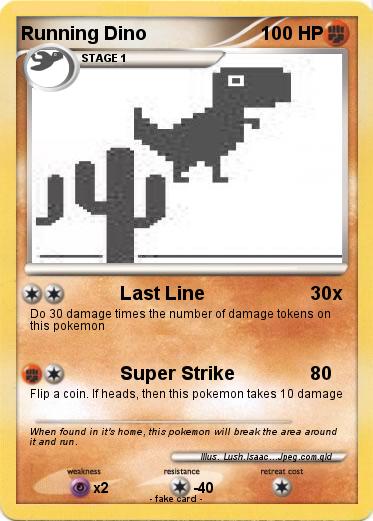 Pokemon Running Dino