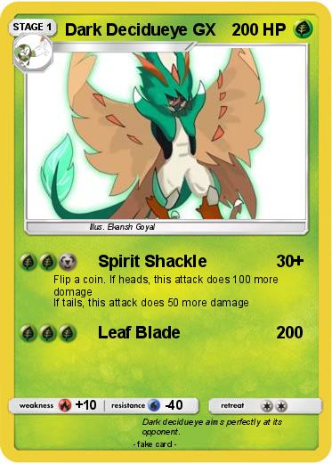 Pokemon Dark Decidueye GX