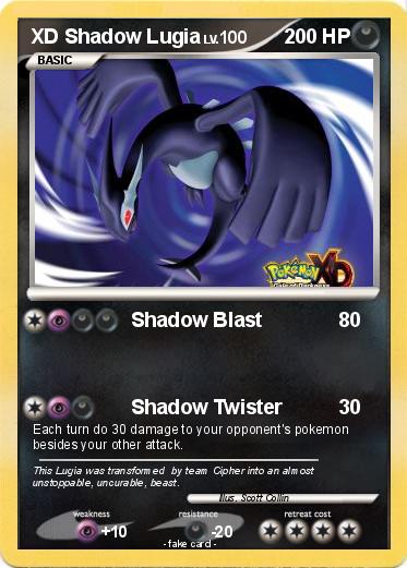 Pokemon XD Shadow Lugia