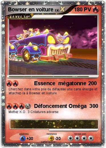 Pokemon Bowser en voiture