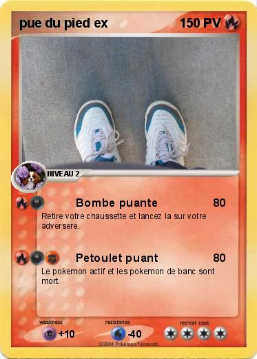 Pokemon pue du pied ex