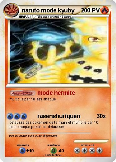 Pokemon naruto mode kyuby