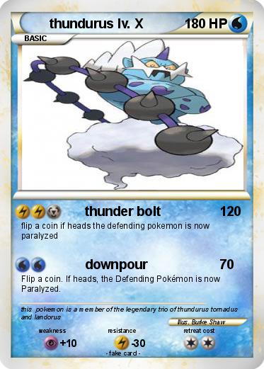 Pokemon thundurus lv. X