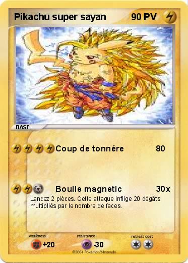 Pokemon Pikachu super sayan