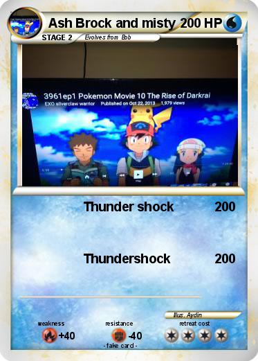 Pokemon Ash Brock and misty