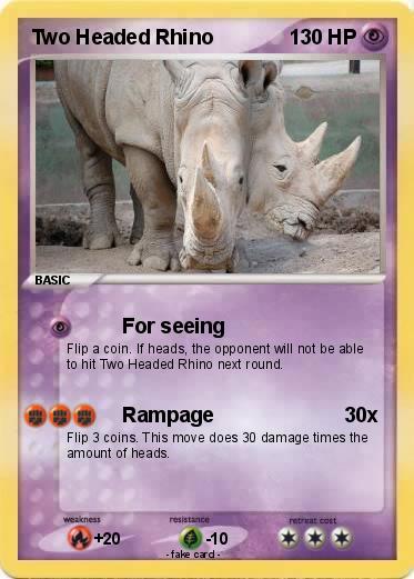 Pokemon Two Headed Rhino