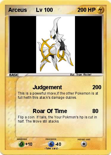 Pokemon Arceus      Lv 100