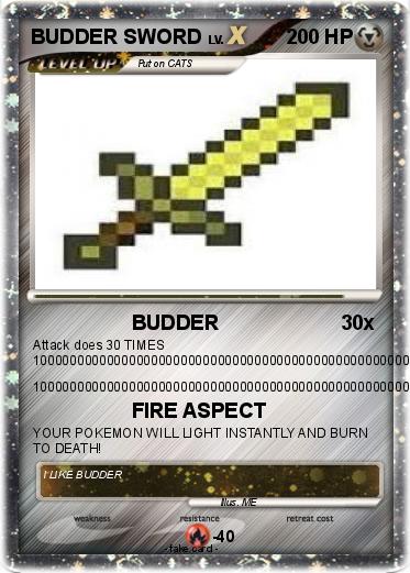 Pokemon BUDDER SWORD