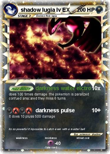 Pokemon shadow lugia lv EX
