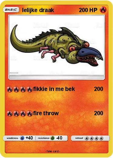 Pokemon lelijke draak