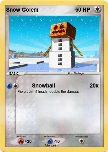 Pokemon Snow Golem
