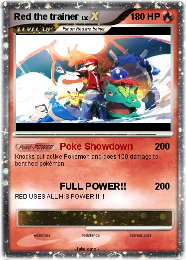 Pokemon Red the trainer