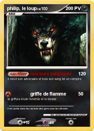 Pokemon philip, le loup