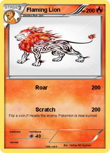 Pokemon Flaming Lion