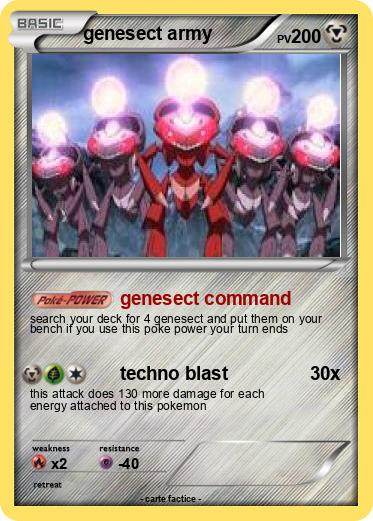 Pokemon genesect army