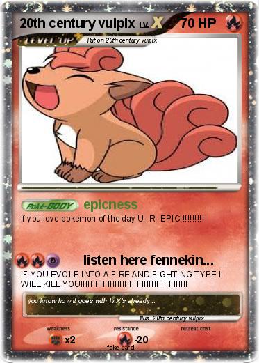 Pokemon 20th century vulpix
