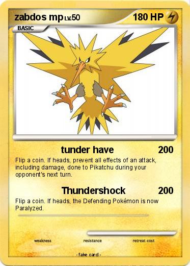Pokemon zabdos mp