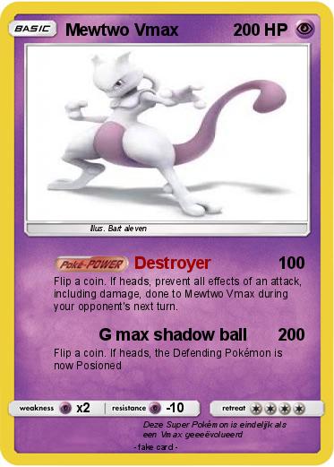 Pokemon Mewtwo Vmax