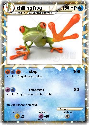 Pokemon chilling frog