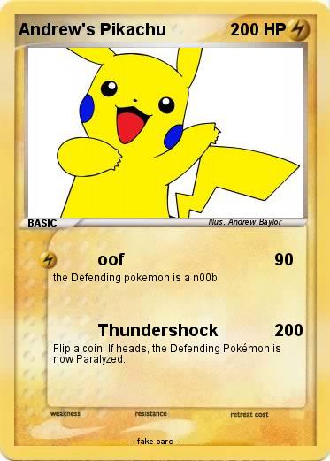 Pokemon Andrew's Pikachu