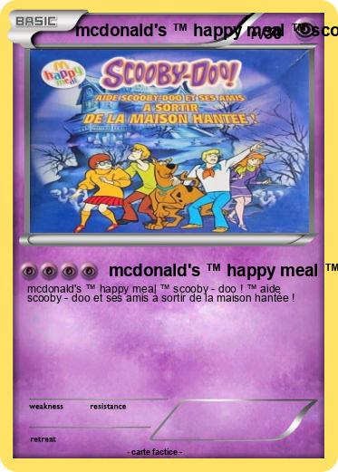 Pokemon mcdonald's ™ happy meal ™ scooby - doo ! ™ aide scooby - doo et ses amis à sortir de la maison hantée !