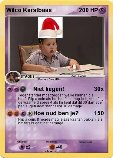 Pokemon Wilco Kerstbaas