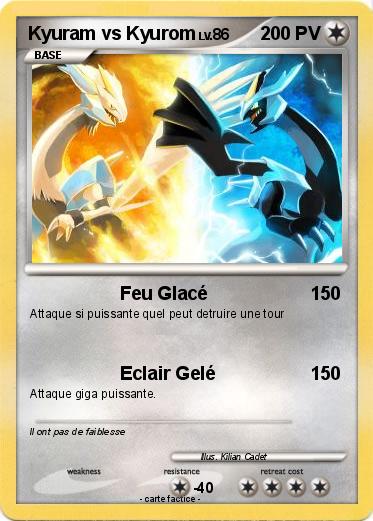 Pokemon Kyuram vs Kyurom