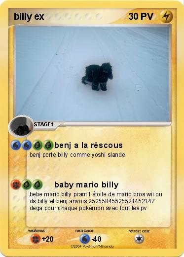 Pokemon billy ex