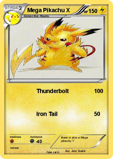 Pokemon Mega Pikachu X