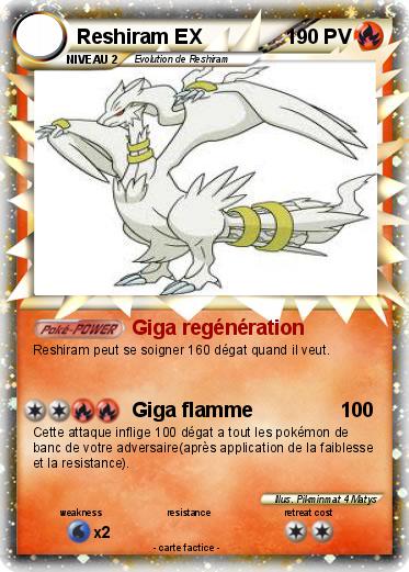 Pokemon Reshiram EX