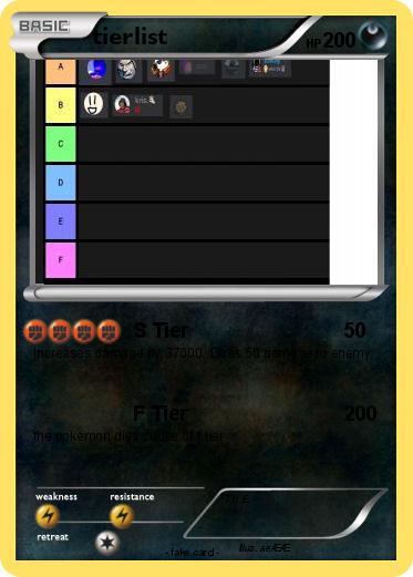 Pokemon tierlist