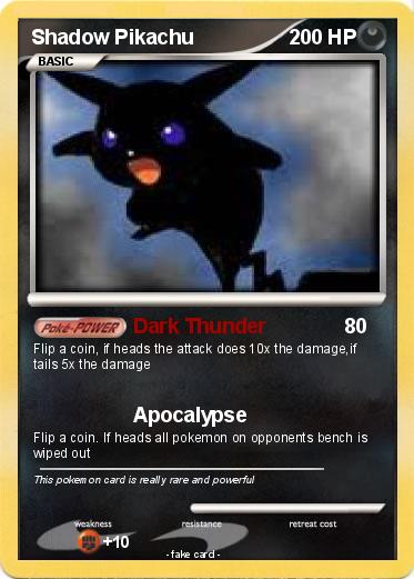 Pokemon Shadow Pikachu