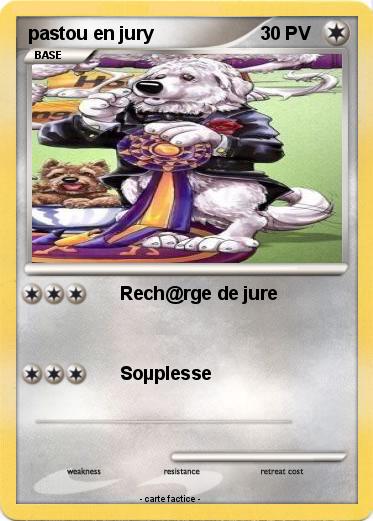 Pokemon pastou en jury