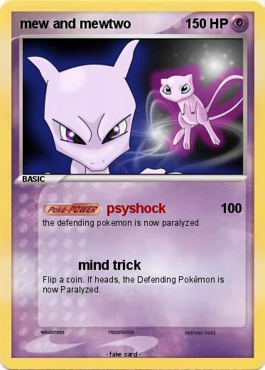 Pokemon mew and mewtwo
