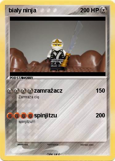 Pokemon biały ninja