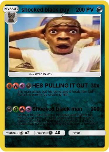 Pokemon shocked black guy