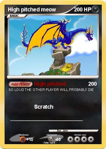 Pokemon High pitched meow