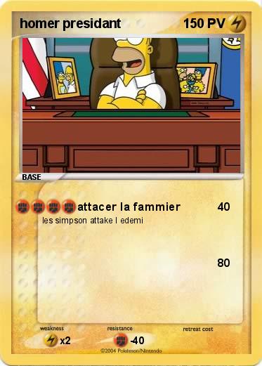 Pokemon homer presidant 