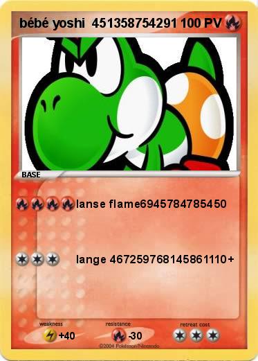 Pokemon bébé yoshi  451358754291        
