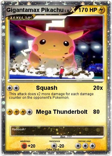 Pokemon Gigantamax Pikachu