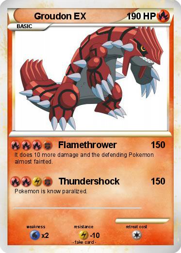 Pokemon Groudon EX