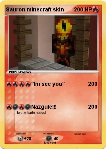 Pokemon Sauron minecraft skin