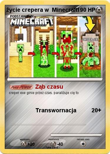 Pokemon życie crepera w  Minecraft